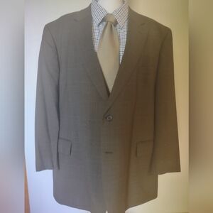 52R 100% wool brown patterned Jos. A. Bank suit